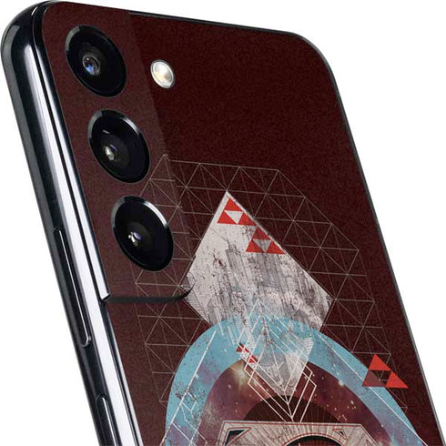 DC Comics Superman Purple Abstract Collage Galaxy S22 Skin